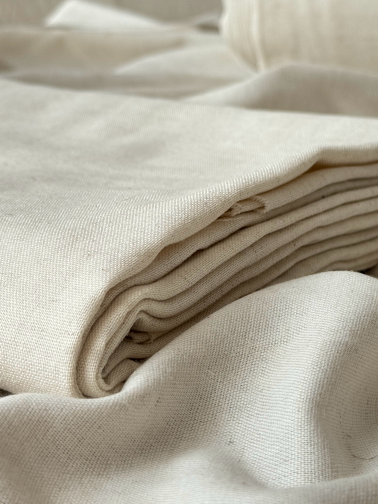 L-4 Light Soft Linen + Cotton  Blend Fabric