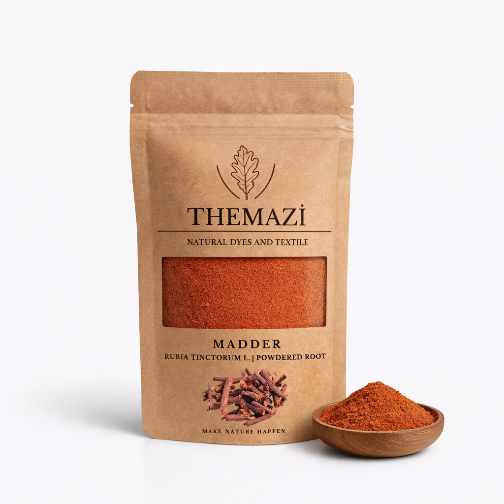 TheMazi madder root powder made from Rubia tinctorum roots, natural red dye from Turkey