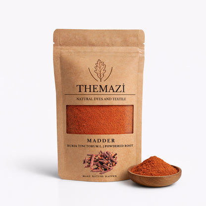 TheMazi madder root powder made from Rubia tinctorum roots, natural red dye from Turkey